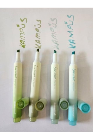 Scrikss Lumina Pacific Fosforlu Kalem 4'lü Set Yeşil