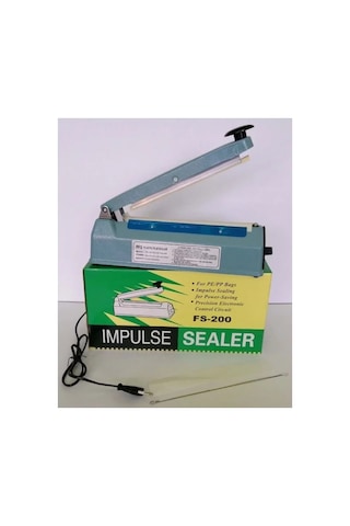 20cm Metal Gövde Poşet Ağzı Yapıştırma Kapatma Makinası Fs-200 5691