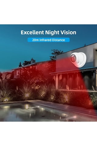 Geeksen Pal Sistemli 2mp 1080p Cctv Kameraları, 3.6mm Lens İle Gündüz/gece Görüşü, Dc12v,模拟 Dvr İçin Uyumlu - Tp-sx40-2db