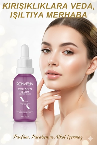 Ronanna Kolajen Serum Cilt Sıkılaştırıcı Kırışıklık Karşıtı Anti Aging Yoğun Nemlendirici Yüz Serumu 30 Ml