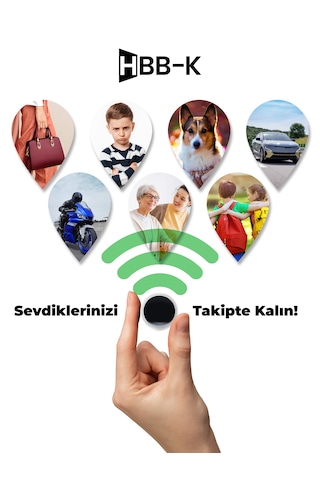 Hbb-k Plus Tag Android - Apple Uyumlu iOS Airtag Akıllı Takip