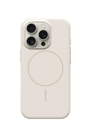 Apple Uyumlu iPhone 16 Pro Max Hbc-300 Beat Magsafe Kılıf - Beyaz