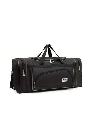 Sandwich Cordial Büyük Kapasiteli Siyah Valiz - Uzun Kısa Tırmanma Ve Ev Eşyası Çekme Çantası Siyah Siyah