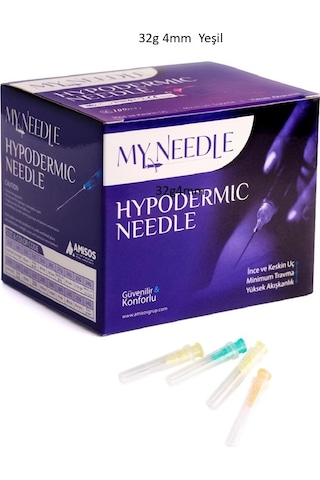 My Needle 30g X 4mm Mezoterapi İğne Ucu - Steril Mezoterapi İğnesi 100 Adet