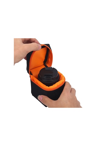 Vkemall Fotoğraf Makinesi Lens Kılıfı, Oxford Kumaşı, 7mm Anti-şok, Kemer/bant Tutucu, Hafif Ve Taşınabilir
