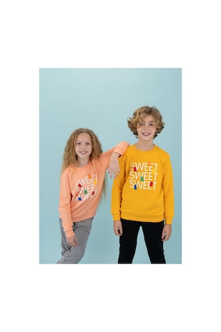 Haribo Somon Kız Çocuk Bisiklet Yaka Sweatshirt Hrbtxt306 Somon