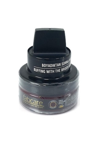 Fabcare Cam Kavanoz Krem Deri Ayakkabı Boyası - Bordo - Bordo