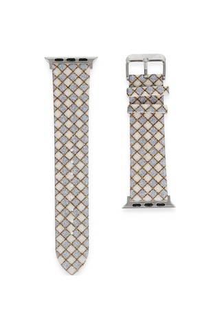 Newface - 399 - Apple Watch 38mm Karo Motif Kordon - Csmo-tex - - Lila