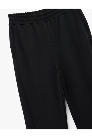 Koton Yüksek Bel Oversize Geniş Paça Modal Karışımlı Spor Eşofman Altı Antrasit 6wak40101nk