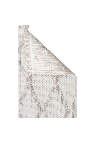 Bespoky Cozy 4 Grey Geometrik Modern Salon Halısı