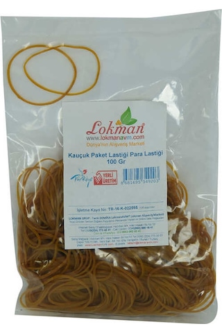 Kauçuk Paket Lastiği Para Lastiği 100 Gr Paket