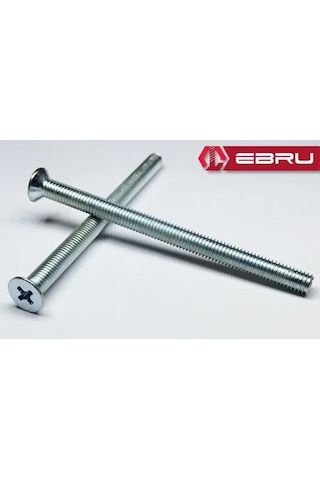 3'lü Set Göbek Kilit Barel Vidası M5x60 10'lu Paket 30 Adet 1