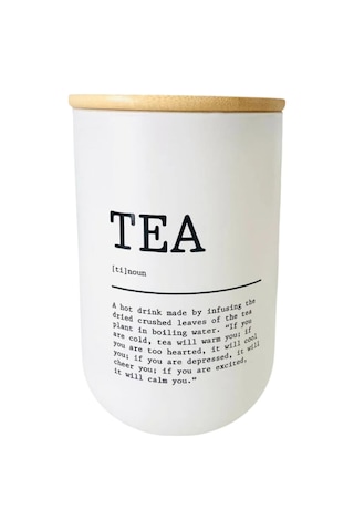 3 Lü Bambu Kapaklı Çay, Kahve, Şeker Kavanozu - Beyaz Cam Tea Sugar Coffee Saklama Seti Beyaz - Siyah