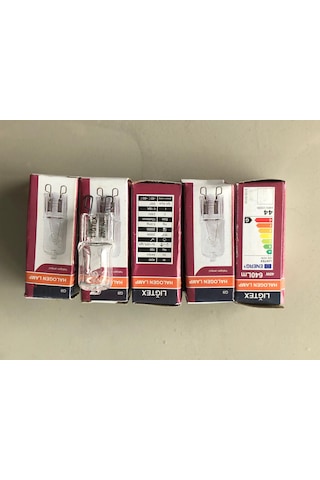 5 Adet G9 Halojen Lamba 220v 40w 640 Lümen Şeffaf