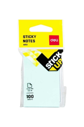 Deli Pastel Renkler 100 Yp. 76x51 Mm Yapışkanlı Not Kağıdı A01202