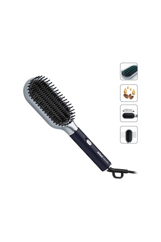 Arzum Ar5158 Revolution Saç Düzleştirici Fırça - Platin Gri