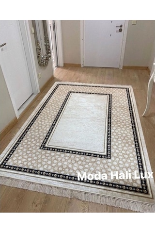Saray Kaymaz Tabanlı Yıkanabilir Halı Kilim Yolluk Dijital Baskı Çok Renkli