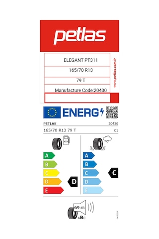 Petlas 165/70R13 79T Elegant Pt311 79T Yaz Lastiği 2025