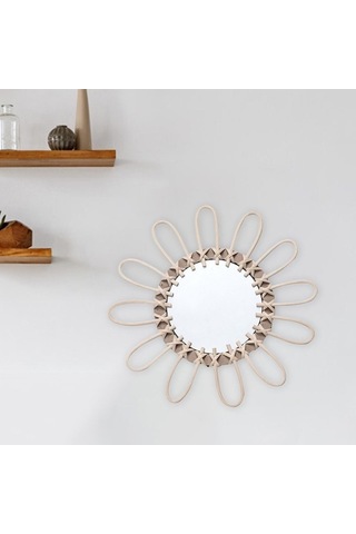 Pazly Yatak Suntek Oturma Odası Odası Için Dekoratif Daire 31cm Wx Bej