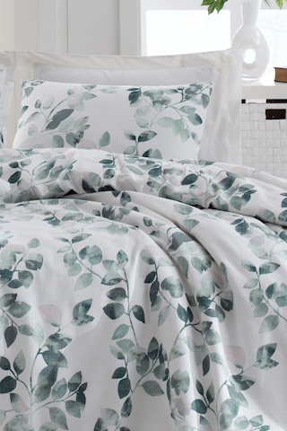 Enlora Home Pike Seti Baskılı Çift Kişilik Sabine Yeşil