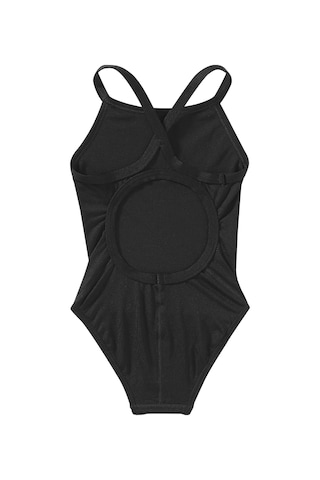 Tyr Durafast Elite Diamondfit Kız Çocuk Mayo - Solid Siyah