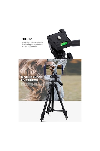 Outdoor Tripod 102 Cm Selfie Tripod Video Fotoğraf Çekim Tripod