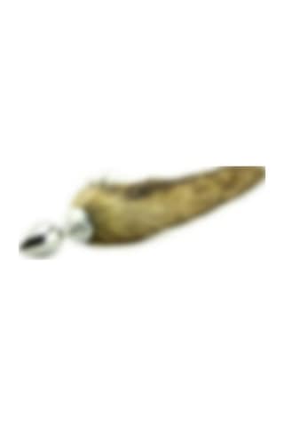 Odins Shop Tilki Kuyruklu Tüylü Paslanmaz Çelik Anal Tıkaç  (Plug)