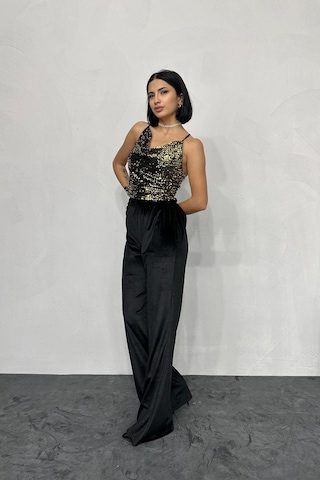 Efnaz Style Gold Askılı Degaje Bluz