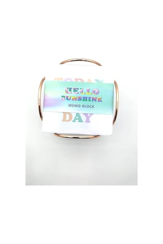 Syloon Küp Blok Metal Rose Gold Standlı 90 90mm