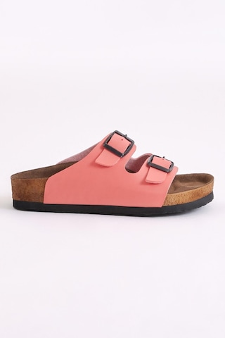 Tonny Black Rahat Kalıp Poli Taban Çift Tokalı Nubuk Çocuk Unisex Nar Çiçeği Sandalet Tber535 Nar Çiçeği