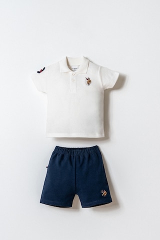 U.s. Polo Assn. Erkek Bebek Beyaz Şort Takım 5274-49975 Beyaz