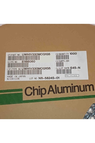 Uwh1v330mcq1gs 33mf 35v 8x6.2 Smd Kondansatör 100 Adet