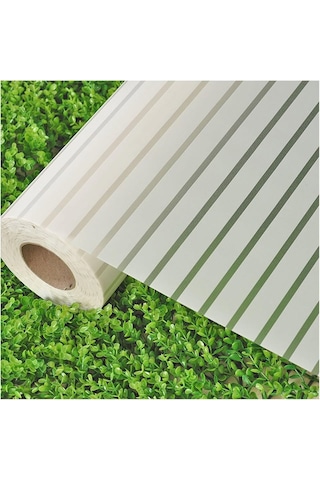 Çizilmez Buzlu Kumlama Dekoratif Çizgili Cam Folyo152 Cm X 5 M