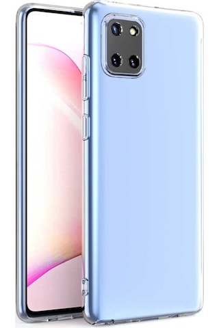 Galaxy A81 (Note 10 Lite) Kılıf Kamera Korumalı Süper Silikon Renksiz