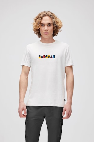 Retro Colors Beyaz Erkek Baskılı Tişört Beyaz