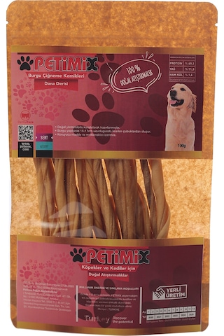 Petimix Burgu Çiğneme Kemikleri 100 G