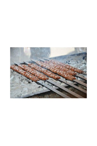 Netkonsantrasyon Adana Kebap Şiş Silme Demir 70cm Uzunluk 3mm Kalınlık 10 Adet