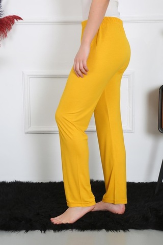 Akbeniz Kadın Pamuk Penye Tek Alt Pijama Sarı 27513-sarı Sarı
