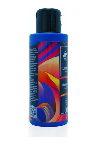 Multi-surface Hibrit Akrilik Boya, 120ml, Su Bazlı, Ahşap Cam Seramik Metal Kumaş Plastik İçin Lacivert