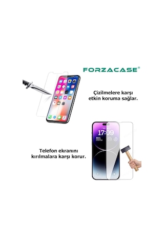 Forzacase Samsung Galaxy A16 İle Uyumlu Temperli Kırılmaz Cam Ekran Koruyucu - Fc002