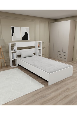 Arnetti Smart Karyola 90x190 Yatak Uyumlu Beyaz