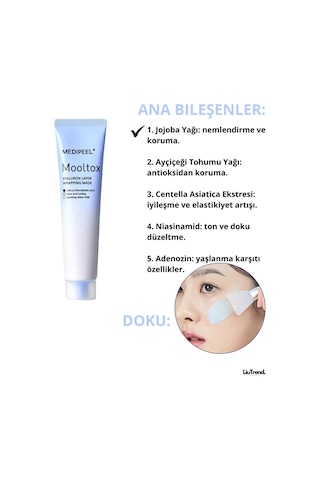 Medipeel Medi-peel Mooltox Hyaluron Layer Wrapping Mask 70 Ml Sıkı Görünüm Destekleyici Film Maske