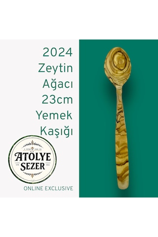 Ceren Wooden Olive Touch Doğal Ahşap Kaşık 23 Cm Ahşap