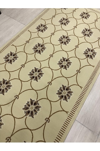 Saray Halı Tifanny 10545 R 100X200 Kahve Krem Yolluk 2 Metre !