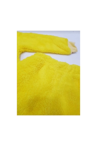 Kız Çocuk Peluş Tweety Desenli Pijama Takımı Sarı Sarı Zyc Twt