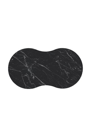 Vovvahome Moon Mdf Ahşap Orta Sehpa - Siyah Mermer