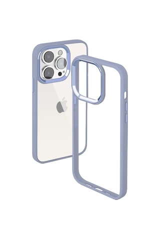 Buff Apple Uyumlu iPhone 14 Pro Max Yeni Havalı Tampon Kılıf Mor