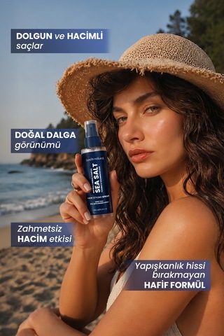Bade Natural Deniz Tuzu Şekillendirici Saç Spreyi 200 Ml
