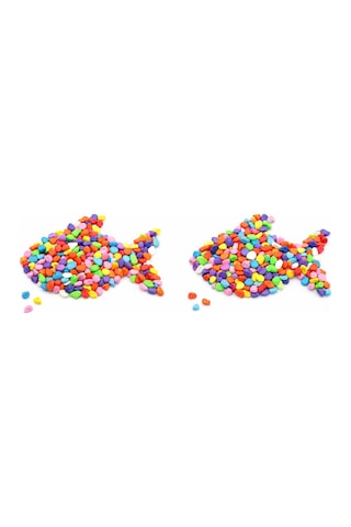 Renkli Dekoratif Çakıl Taşı 1 Kg Akvaryum Teraryum Fanus Saksı Dekoru Doğal Hobi Taşı 0.4-1 Cm