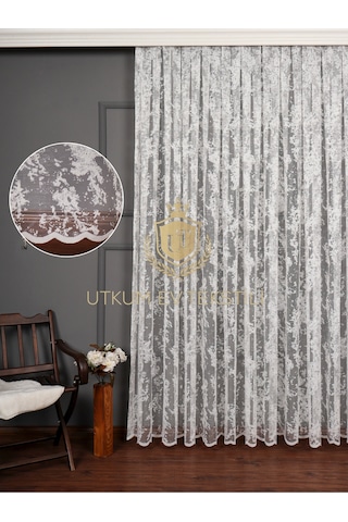 Bulut Desen Örme Tül Perde 1210